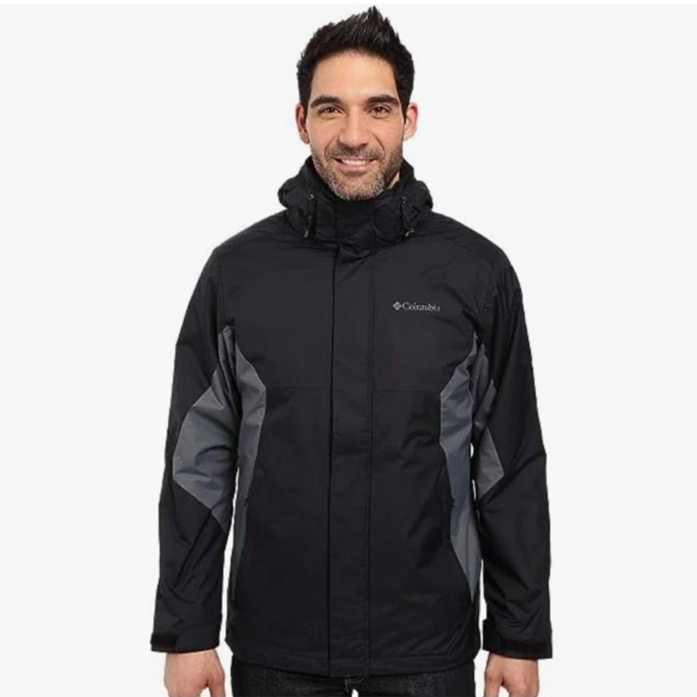 Columbia Men’s Eager Air Interchangable Rain Coat‎ Sz Small